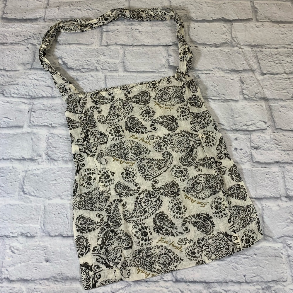 Free People fabric Tote Bag Lightweight Reusable